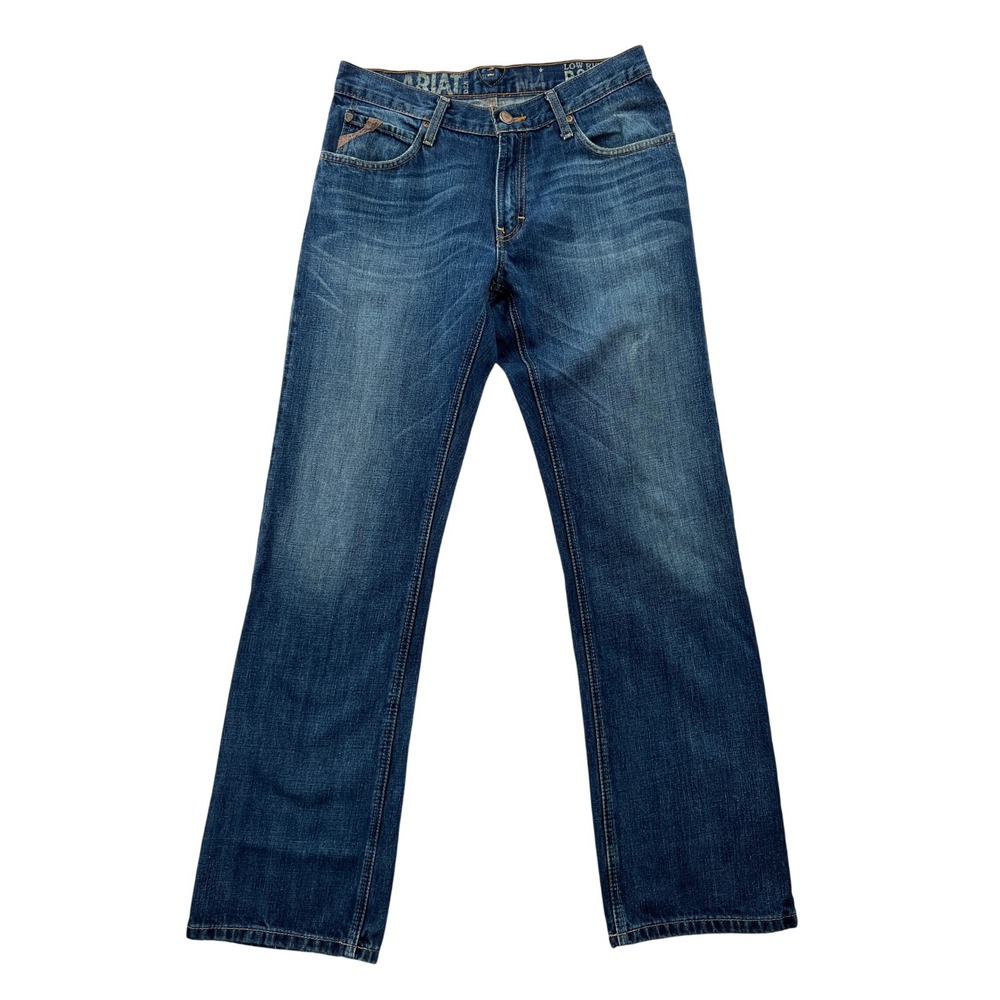 Ariat M4 Bootcut Jeans Mens 30x34 Blue Low Rise Denim Western Cowboy Workwear